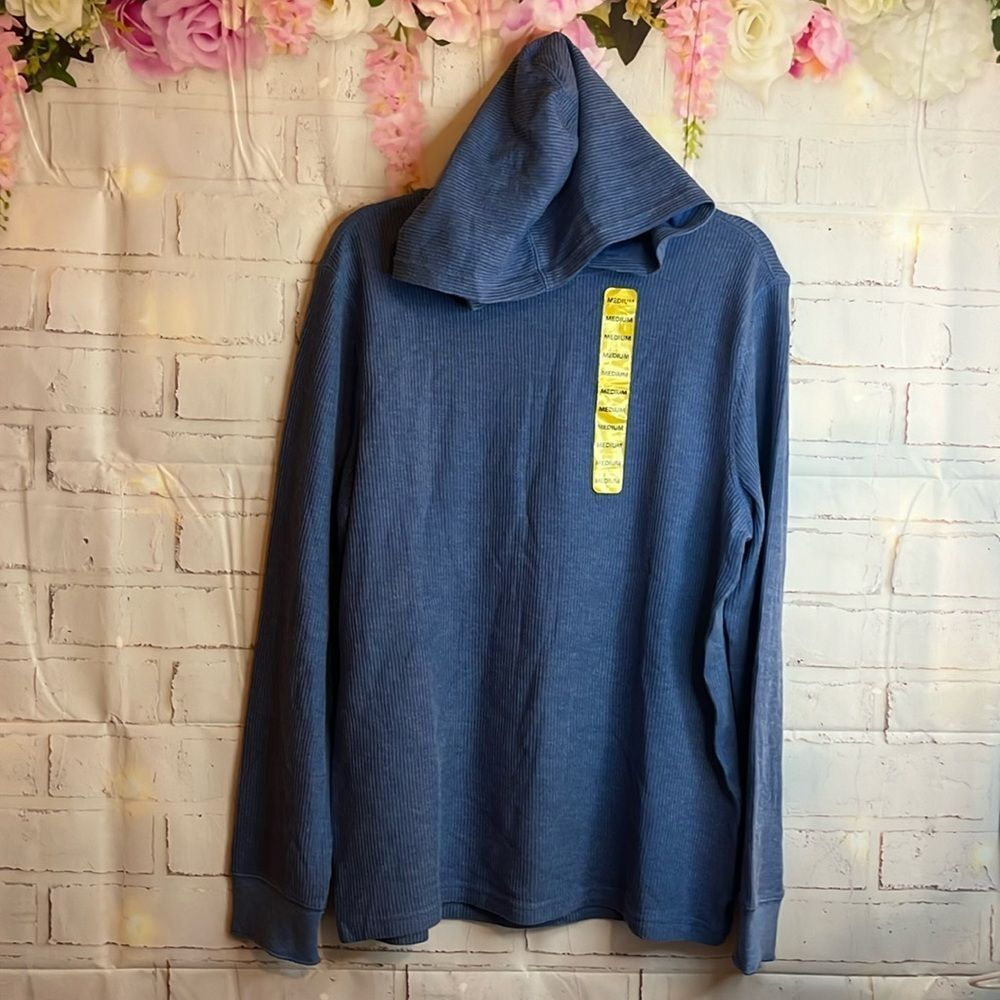 GAP BLUE MEDIUM PULLOVER HOODIE NWT